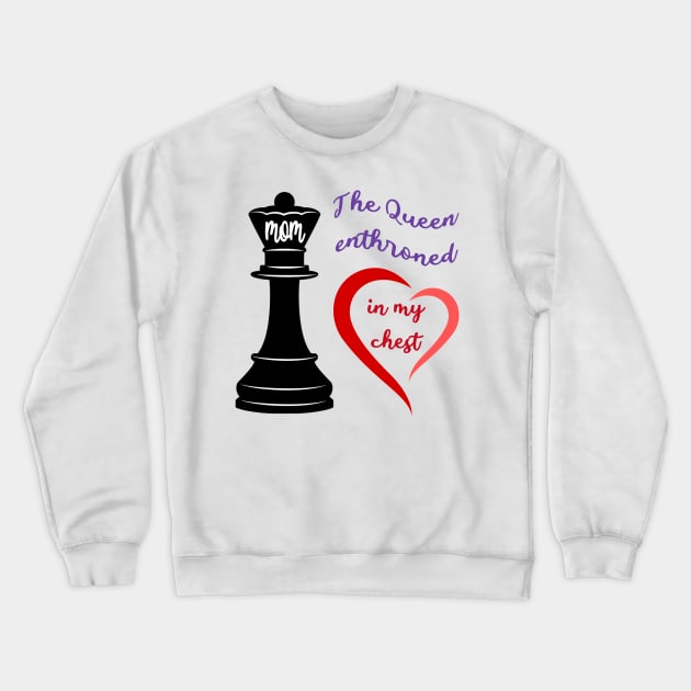 The Queen of My Heart Crewneck Sweatshirt by Aqua Juan